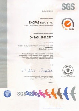 certifikát ekofas 18001